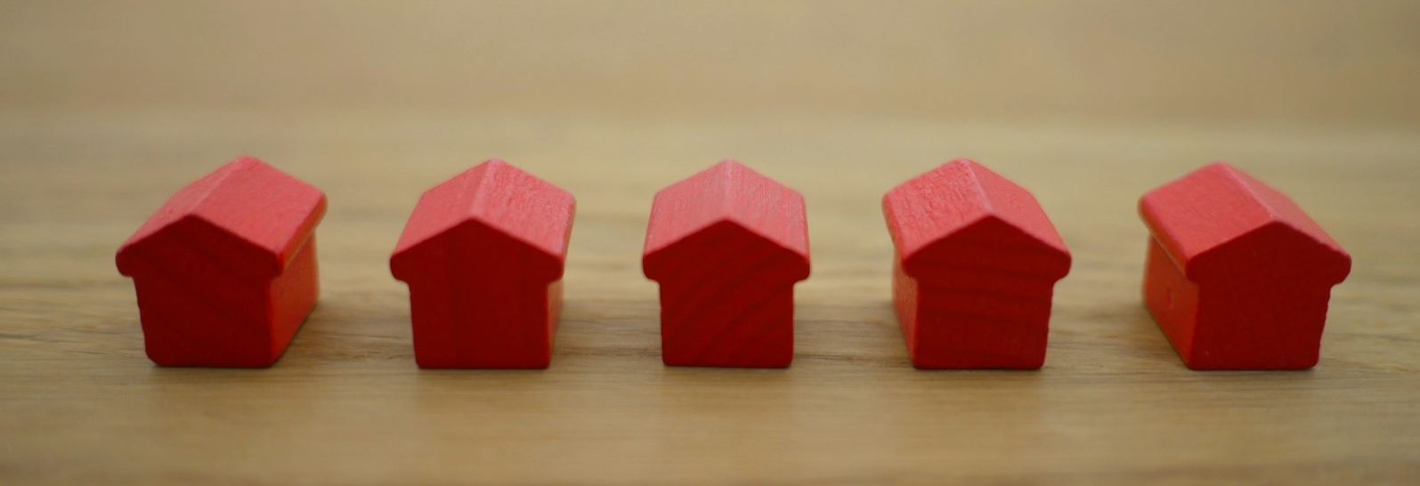 red blocks on brown wooden table